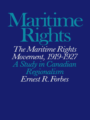 cover image of Maritime Rights Movement/Univ Microfilm